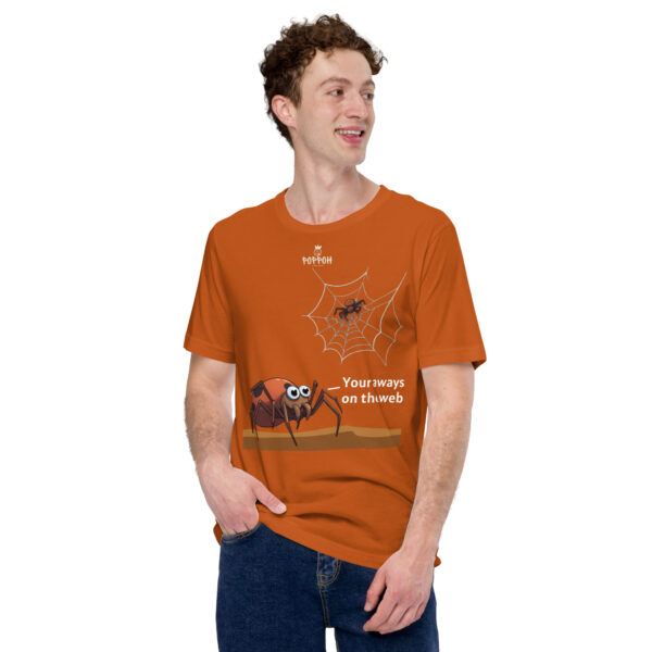 Funny shirts for men. "Web" Unisex t-shirt - Image 7