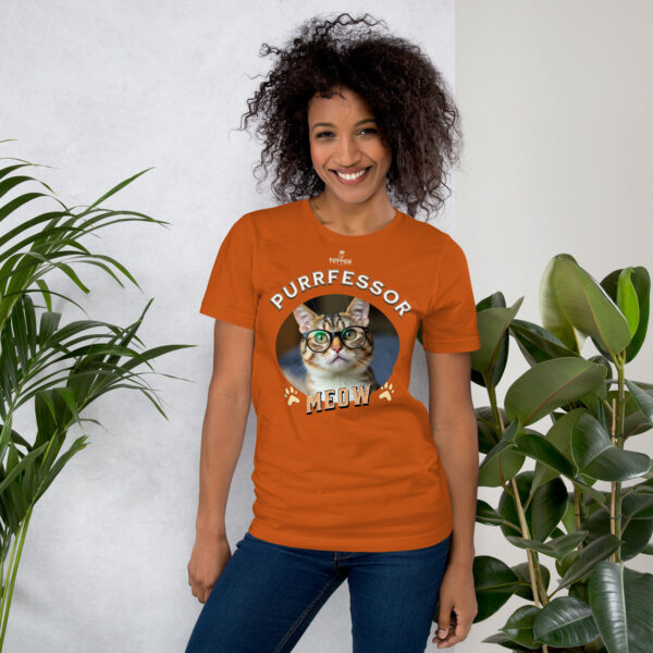 Funny Shirts for Women. "Purrfessor" Unisex t-shirt - Image 7