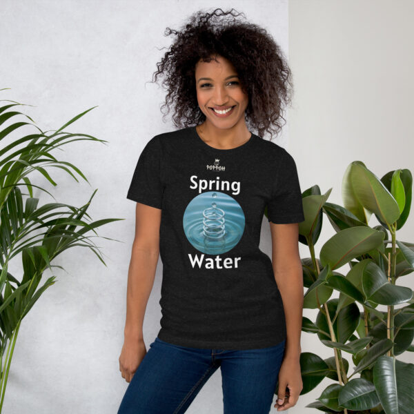 Funny shirts for women. "Spring Water" Unisex t-shirt - Image 2