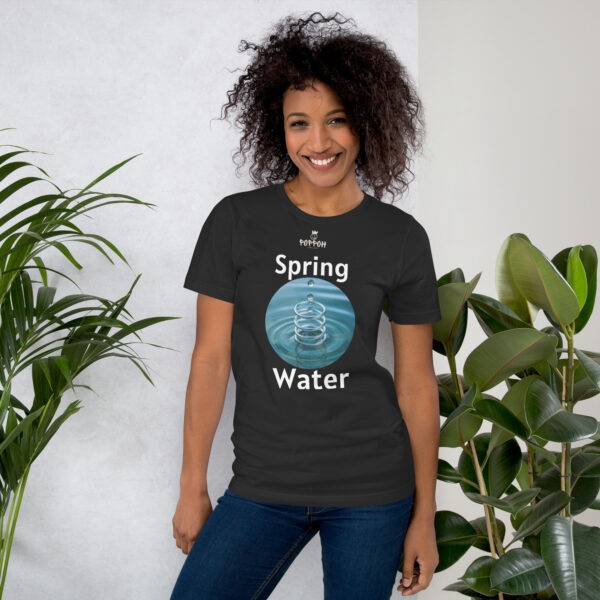 Funny shirts for women. "Spring Water" Unisex t-shirt - Image 3