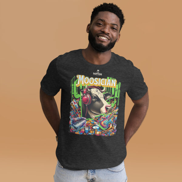 Funny shirts for men. "Moosician" Music Shirt Unisex t-shirt - Image 5