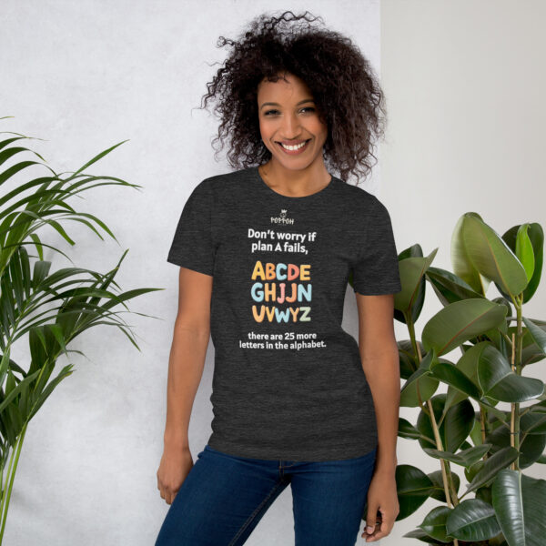 Funny shirts for women. "ABC" Unisex t-shirt - Image 5