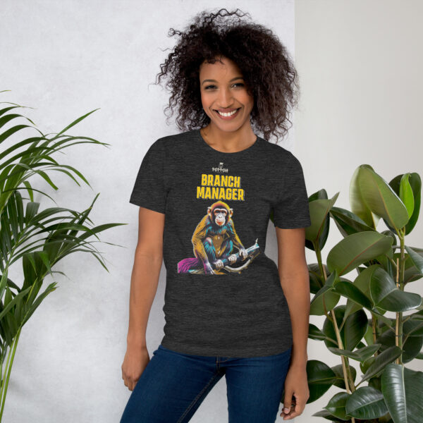 Funny shirts for women. "Branch Manager" Unisex t-shirt - Image 4