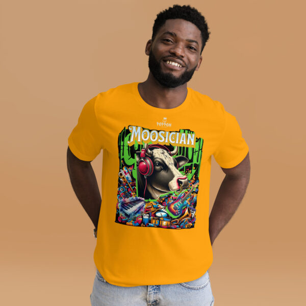 Funny shirts for men. "Moosician" Music Shirt Unisex t-shirt - Image 11