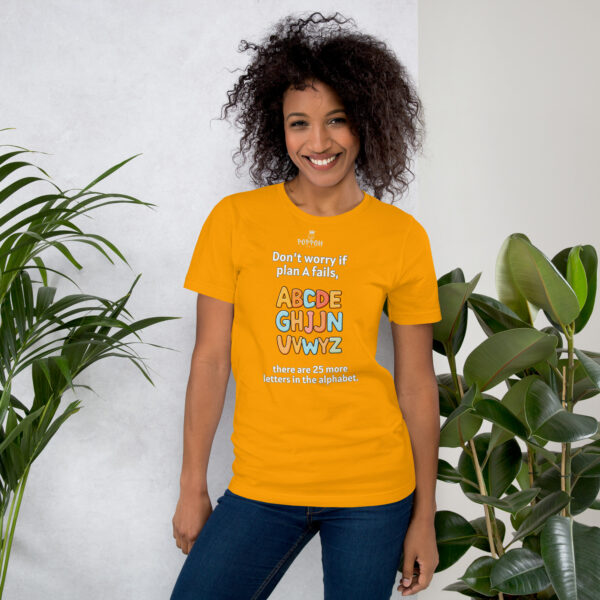 Funny shirts for women. "ABC" Unisex t-shirt - Image 11