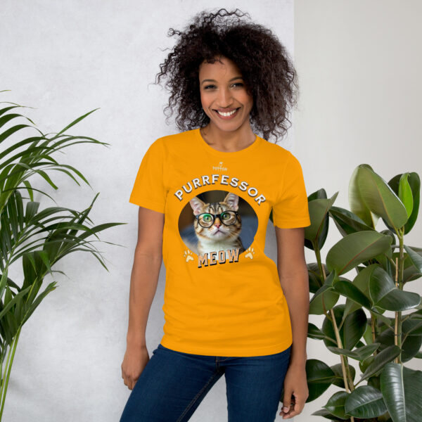 Funny Shirts for Women. "Purrfessor" Unisex t-shirt - Image 11