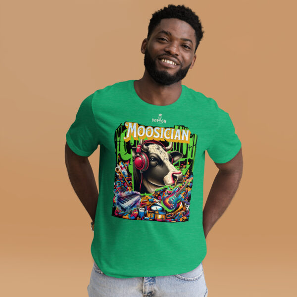 Funny shirts for men. "Moosician" Music Shirt Unisex t-shirt - Image 8