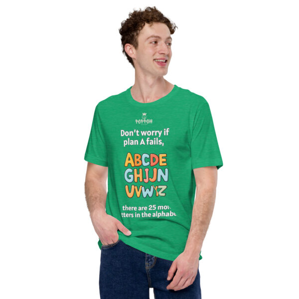 Funny shirts for men. "ABC" Unisex t-shirt - Image 8