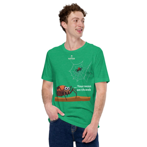 Funny shirts for men. "Web" Unisex t-shirt - Image 8