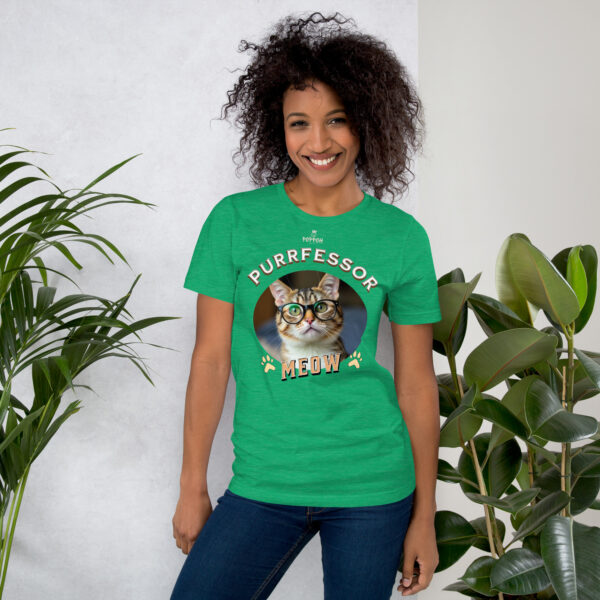 Funny Shirts for Women. "Purrfessor" Unisex t-shirt - Image 8