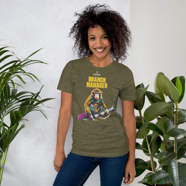 Funny shirts for women. "Branch Manager" Unisex t-shirt - Image 5