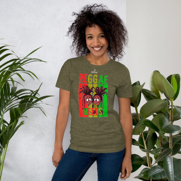 Funny shirts for women. "Reggae Beets" Unisex t-shirt - Image 5