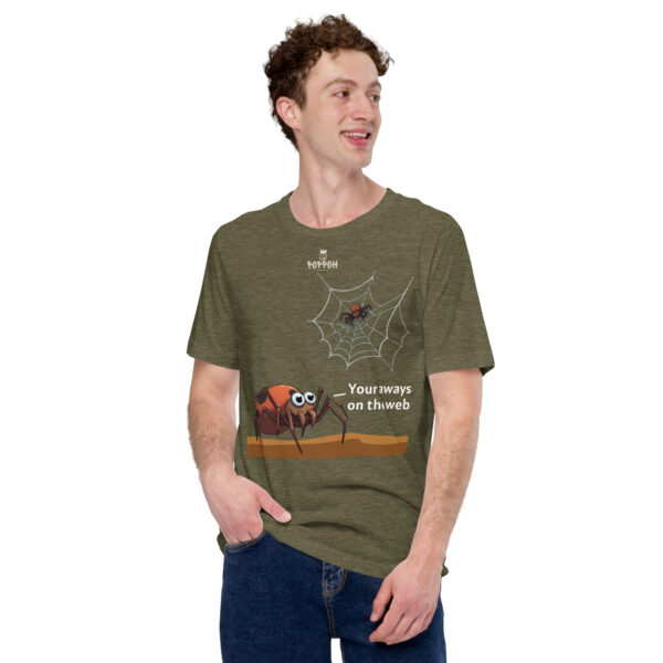 Funny shirts for men. "Web" Unisex t-shirt - Image 5
