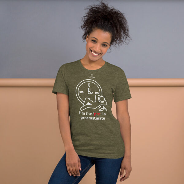 Funny shirts for women. "Procrastinate" Unisex t-shirt - Image 5