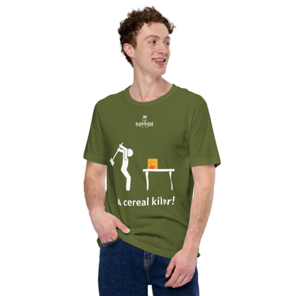 Funny shirts for men. "Cereal Killer" Unisex t-shirt - Image 6
