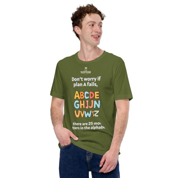 Funny shirts for men. "ABC" Unisex t-shirt - Image 6