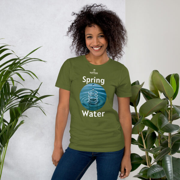 Funny shirts for women. "Spring Water" Unisex t-shirt - Image 5