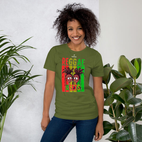 Funny shirts for women. "Reggae Beets" Unisex t-shirt - Image 6
