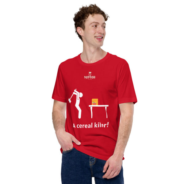Funny shirts for men. "Cereal Killer" Unisex t-shirt - Image 4