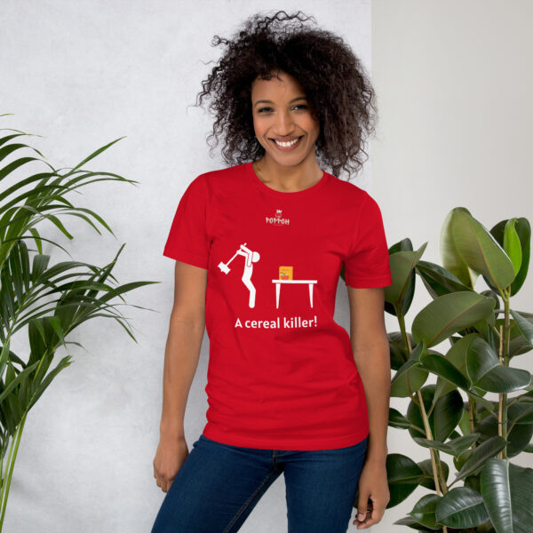funny shirts for women. "Cereal Killer" Unisex t-shirt - Image 4