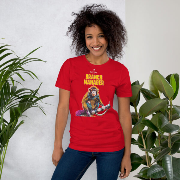 Funny shirts for women. "Branch Manager" Unisex t-shirt - Image 3