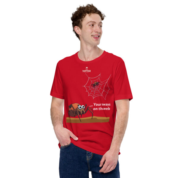 Funny shirts for men. "Web" Unisex t-shirt - Image 3