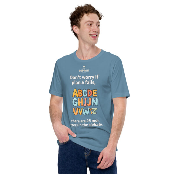 Funny shirts for men. "ABC" Unisex t-shirt - Image 9