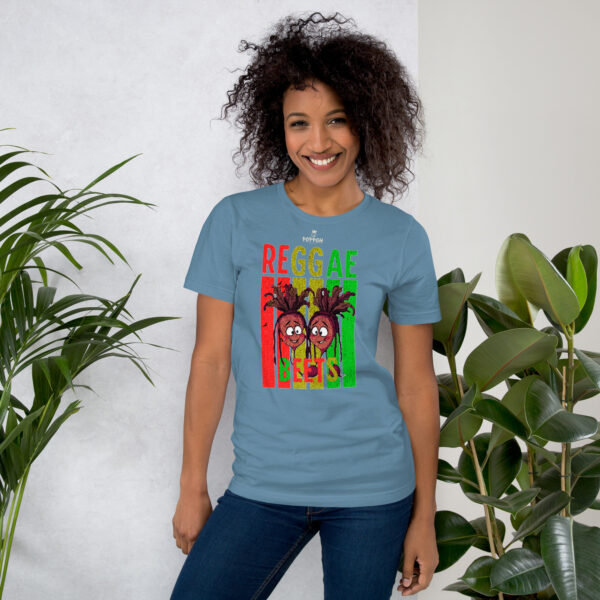 Funny shirts for women. "Reggae Beets" Unisex t-shirt - Image 9