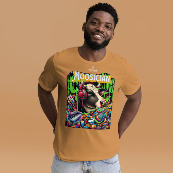 Funny shirts for men. "Moosician" Music Shirt Unisex t-shirt - Image 10