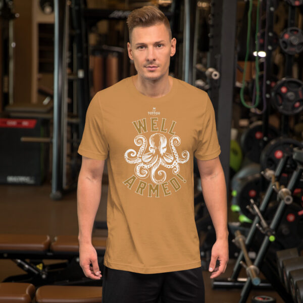 Funny Shirts for Men. "Well Armed" Unisex t-shirt - Image 10