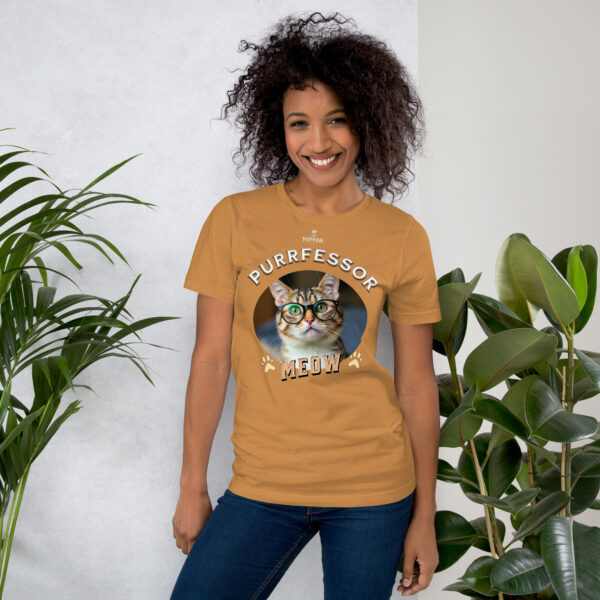 Funny Shirts for Women. "Purrfessor" Unisex t-shirt - Image 10