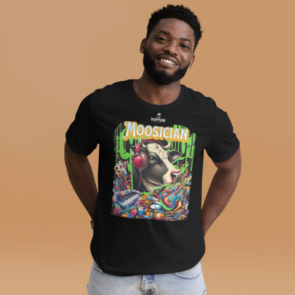 Funny shirts for men. "Moosician" Music Shirt Unisex t-shirt - Image 2