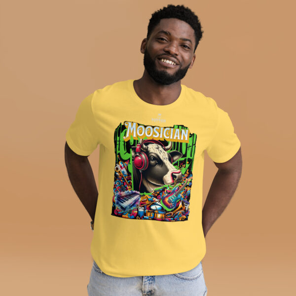 Funny shirts for men. "Moosician" Music Shirt Unisex t-shirt - Image 12