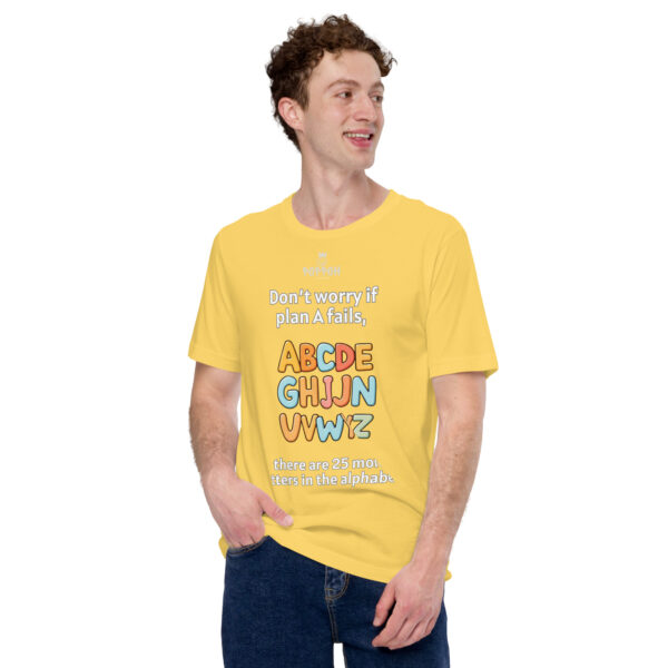 Funny shirts for men. "ABC" Unisex t-shirt - Image 12