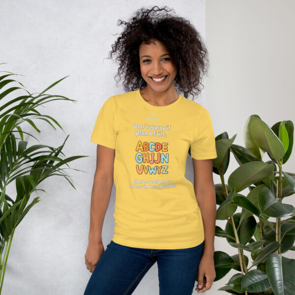 Funny shirts for women. "ABC" Unisex t-shirt - Image 12