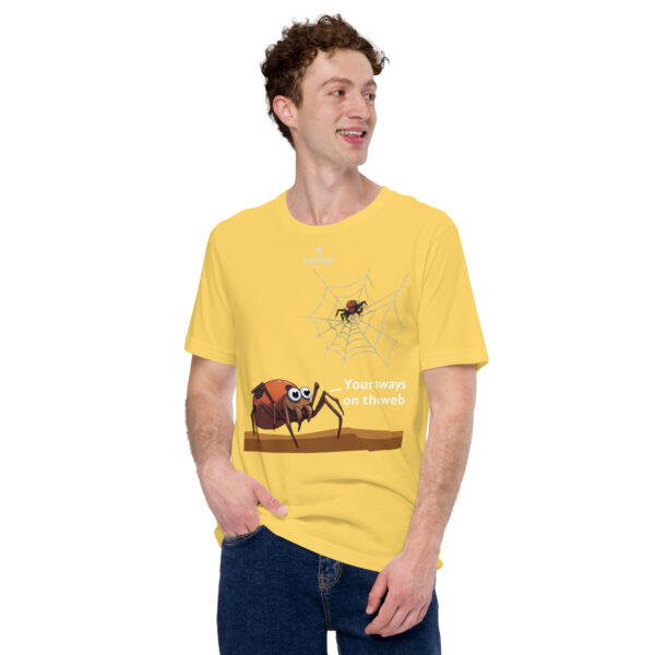 Funny shirts for men. "Web" Unisex t-shirt - Image 12