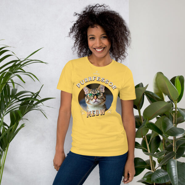 Funny Shirts for Women. "Purrfessor" Unisex t-shirt - Image 12