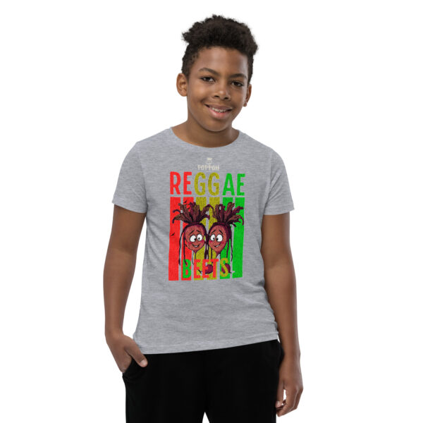 Funny Shirts for Kids. "Reggae Beets" Youth Short Sleeve T-Shirt - Image 8