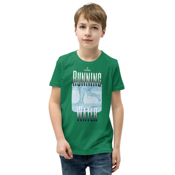Funny Shirts for Kids. "Running Water" Youth Short Sleeve T-Shirt - Image 8