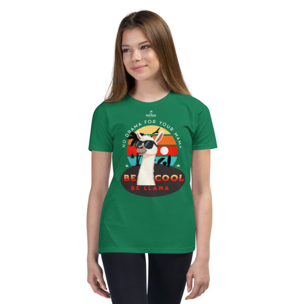 Funny Shirts for Kids. "No Drama Llama" Youth Short Sleeve T-Shirt - Image 8