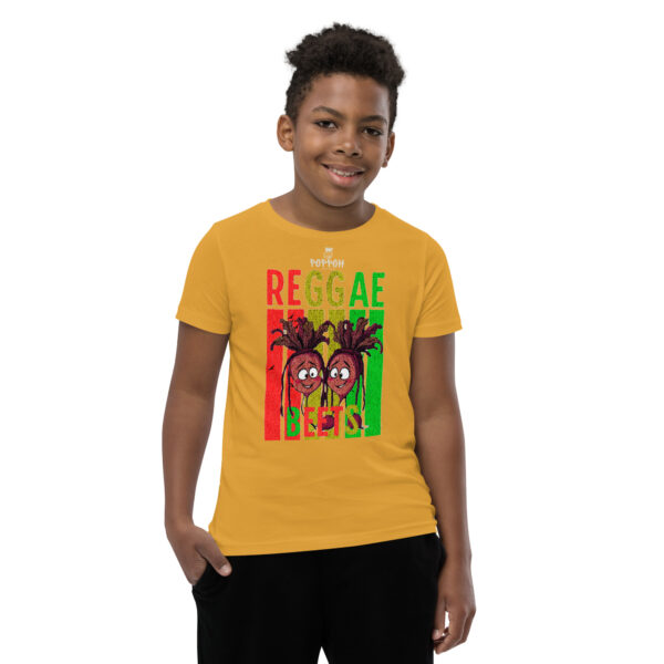Funny Shirts for Kids. "Reggae Beets" Youth Short Sleeve T-Shirt - Image 9