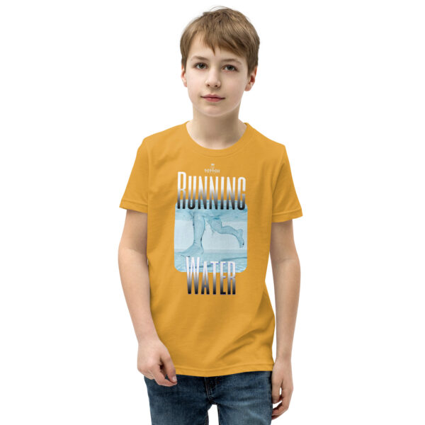Funny Shirts for Kids. "Running Water" Youth Short Sleeve T-Shirt - Image 10