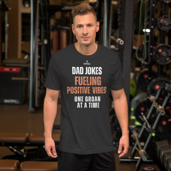 Dad Shirt. "Dad Jokes Good Vibes" - Image 2